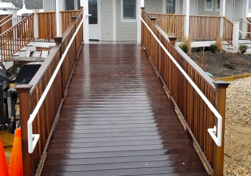 Powder Coated White Railings – Seaside Marina | East Hampton, NY Powder Coated White Railings – Seaside Marina | East Hampton, NY