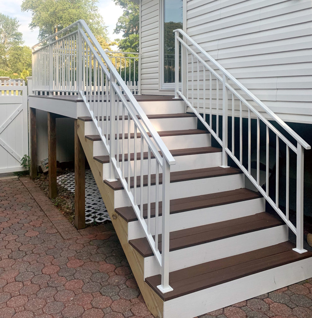 Gloss White Powder Coated Railings Gloss White Powder Coated Railings