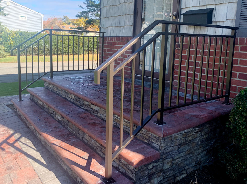 Aluminum Powder-coated Oil Rubbed Bronze Railings | West Babylon, NY Aluminum Powder-coated Oil Rubbed Bronze Railings | West Babylon, NY