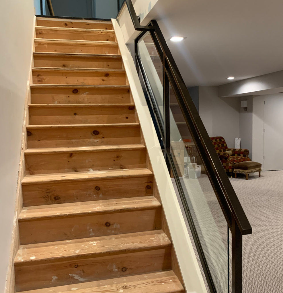 Aluminum power coated oil rubbed bronze railings with 3/8″ glass Aluminum power coated oil rubbed bronze railings with 3/8″ glass