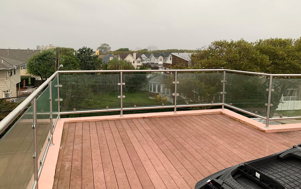 Satin Stainless Steel & Glass Railings | Atlantic Beach, NY Satin Stainless Steel & Glass Railings | Atlantic Beach, NY