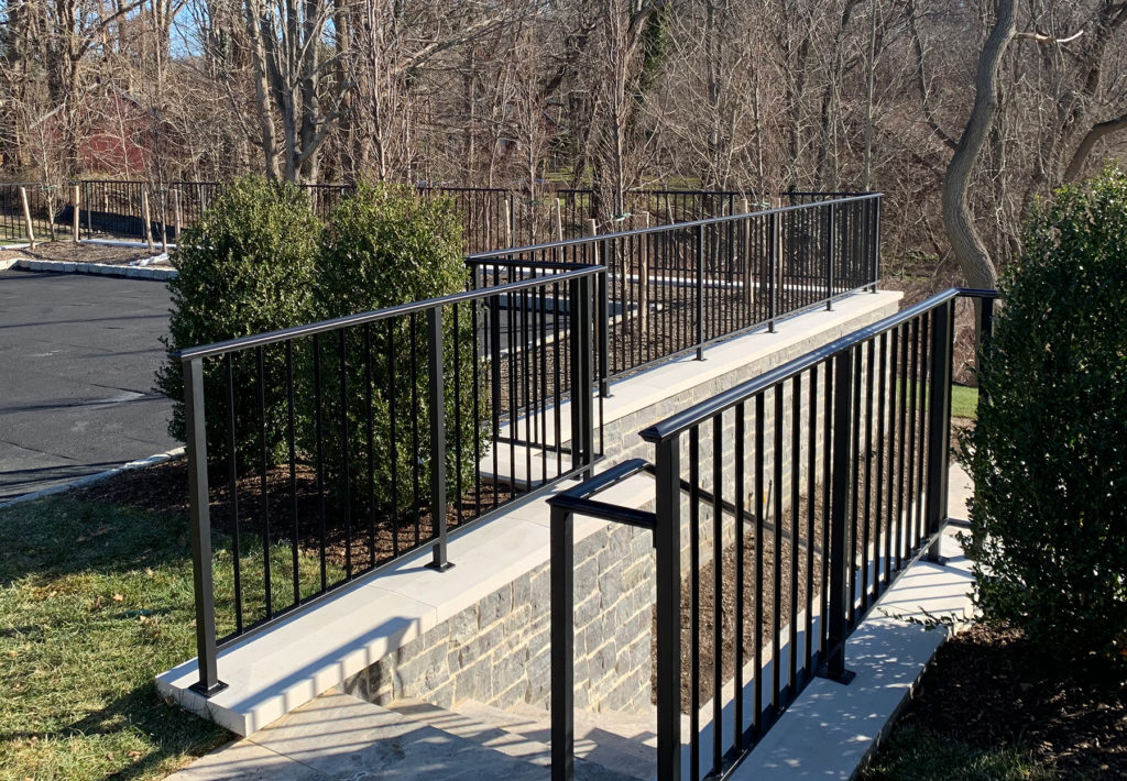 Aluminum Matte Black Powder-coated Railings | Upper Brookville, NY Aluminum Matte Black Powder-coated Railings | Upper Brookville, NY
