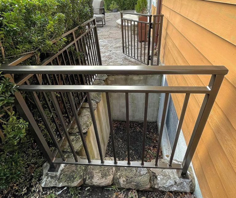 Aluminum Powder Coated Oil Rubbed Bronze Railings, Handrail, and Gate - Garden City, NY