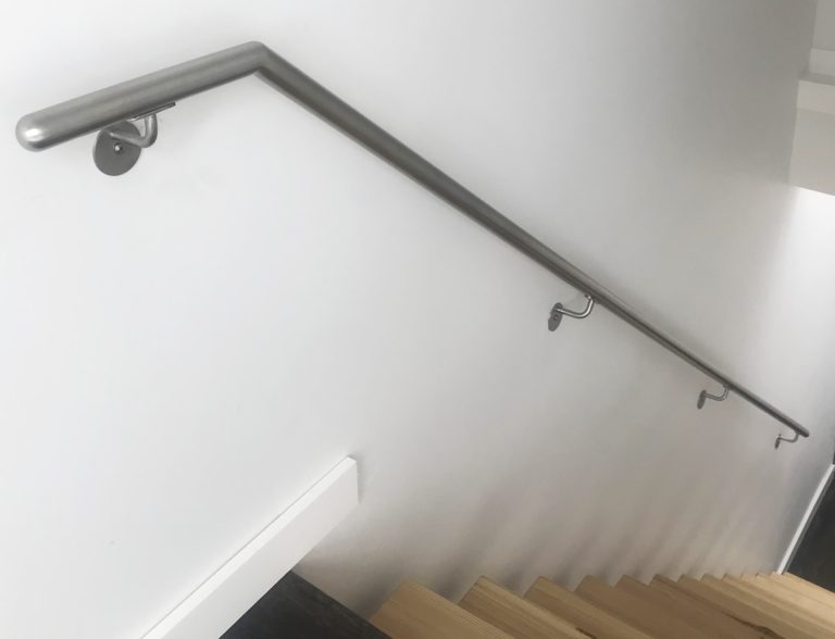 Satin Stainless Steel Wall Rail - East Moriches