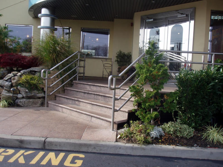 Four Line Stainless Steel Railings - Olympic Diner, Dix Hills, NY