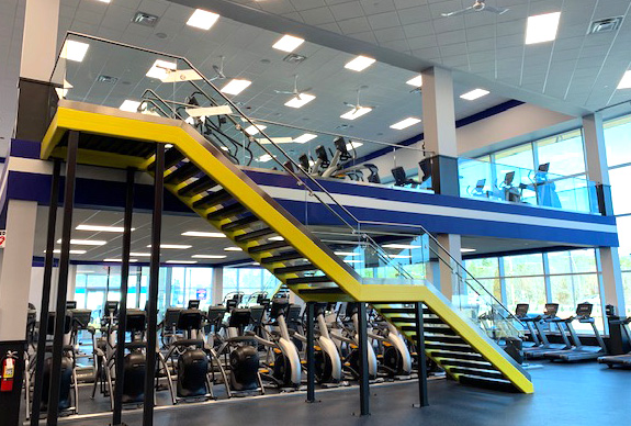 Glass & Stainless Steel Railings – Unique Fitness, Holbrook NY