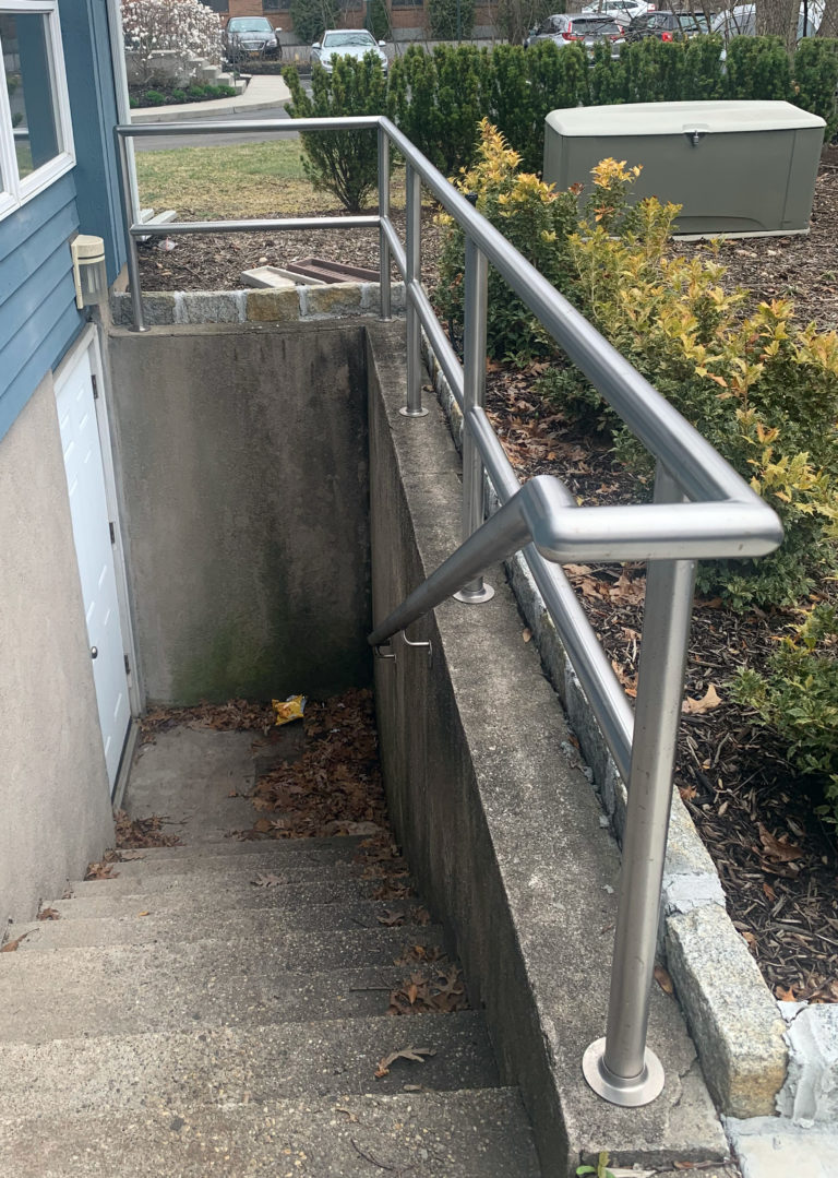 Satin Stainless Steel Railings | Accounting Office - Port Jefferson, NY