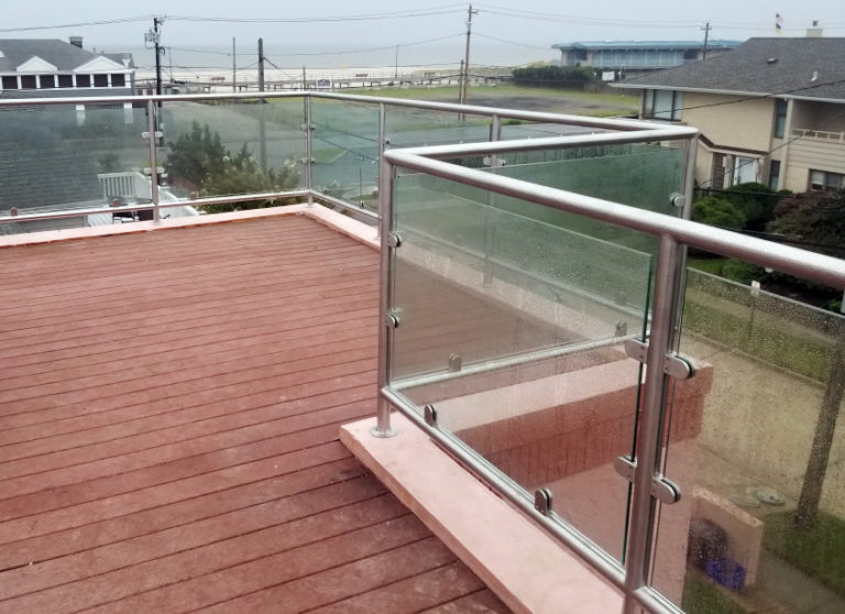 Satin Stainless Steel & Glass Railings | Atlantic Beach, NY