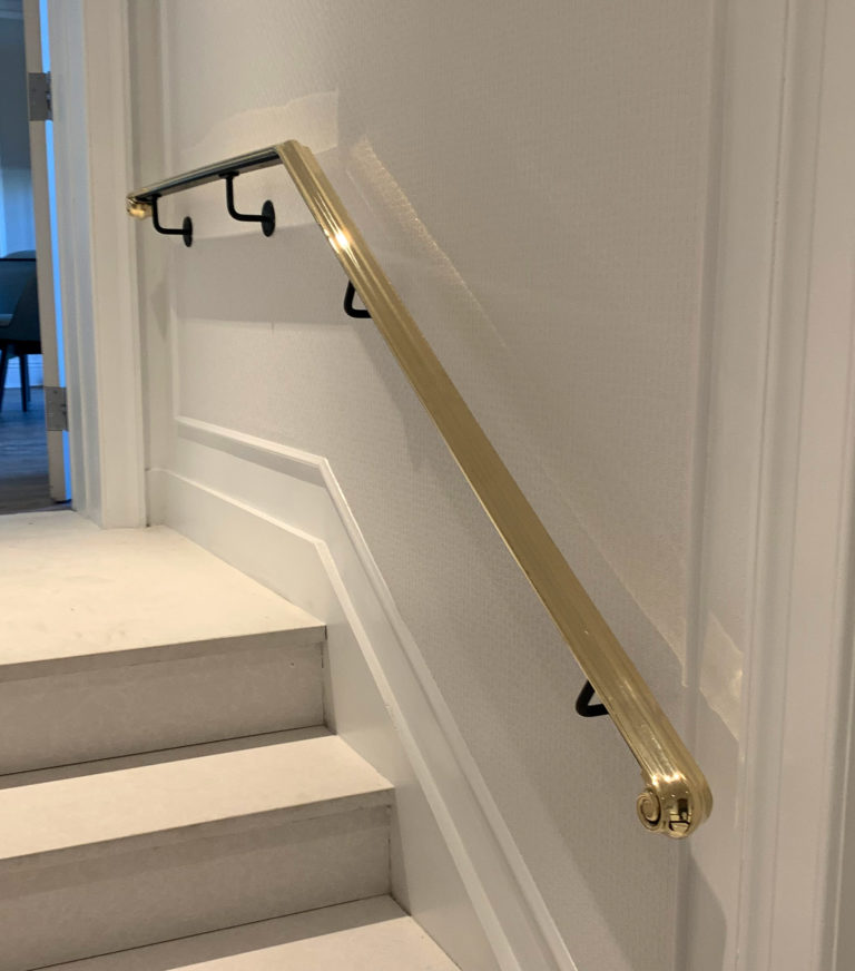 Polished Brass Railings | Swan Lake Catering Hall - Roslyn, NY